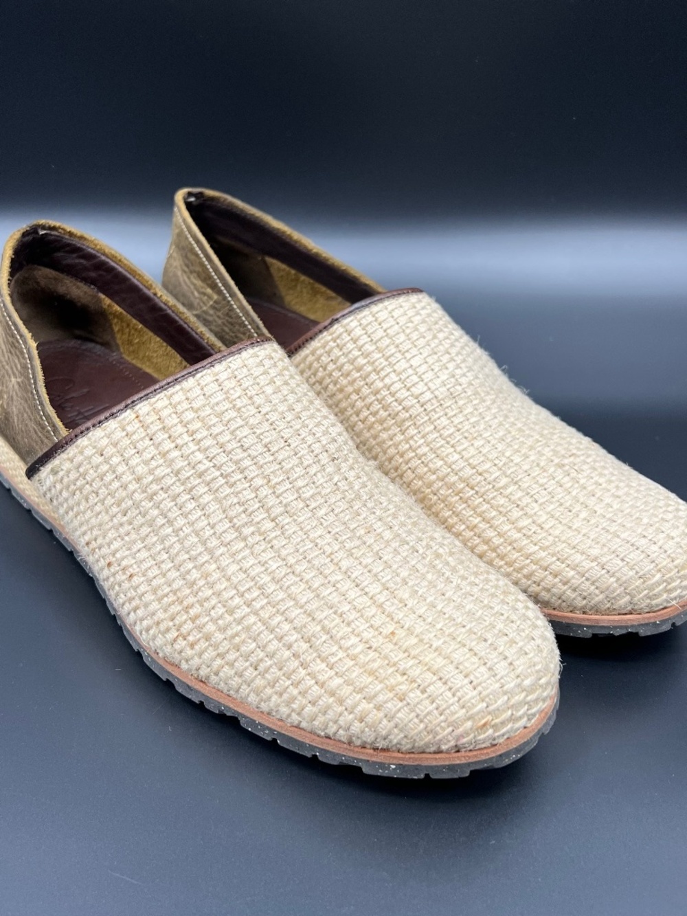 Vintage Cole Haan Nike Air Woven Hemp Loafers Slip-On Men's Size 13M Rare
